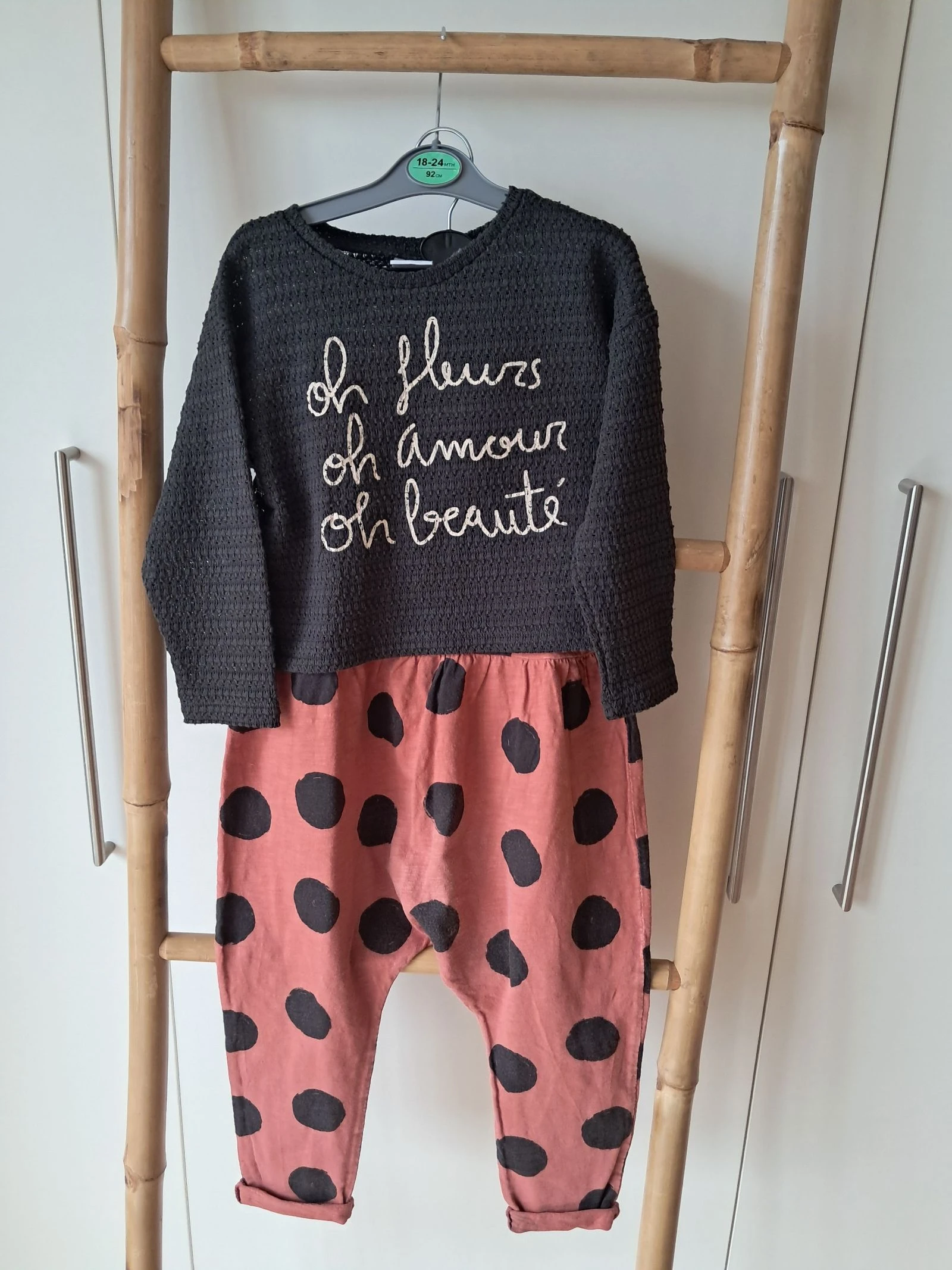 Ensemble combinaison in the family 36 mois et pull zara 3/4 ans